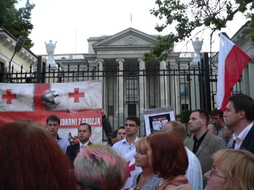 Manifestacja solidarności z Gruzją