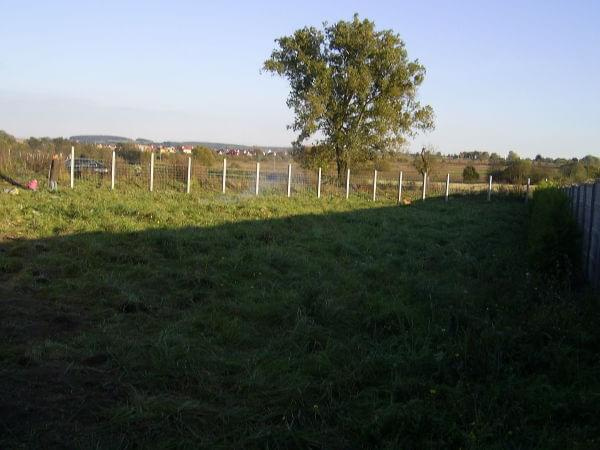 widok z rogu działki