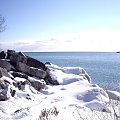 jezioro Ontario - luty 2007 #zima #jeziora #JezioroOntario #widoki #krajobrazy #Toronto #Kanada