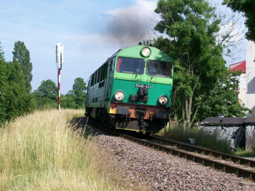 SU46-033 z IC "JANTAR" z Warszawy do Helu we Władysławowie.
