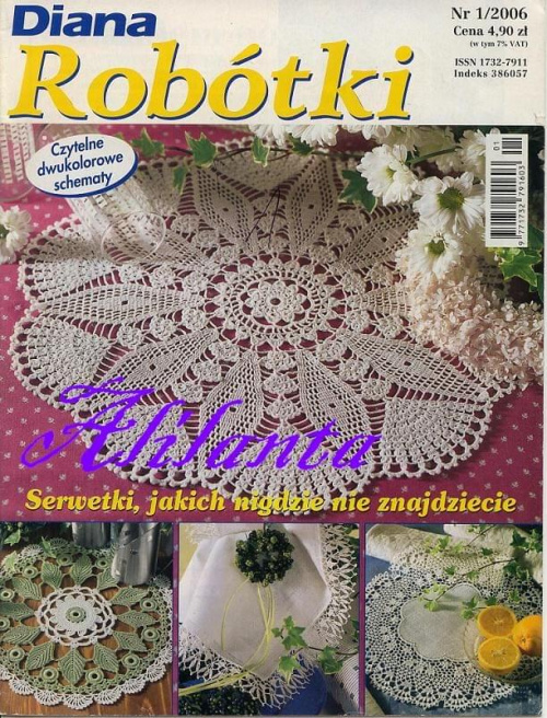 Diana robótki 2006_01 #RobótkiRęczne #hobby #dom #serwetki #obrusy