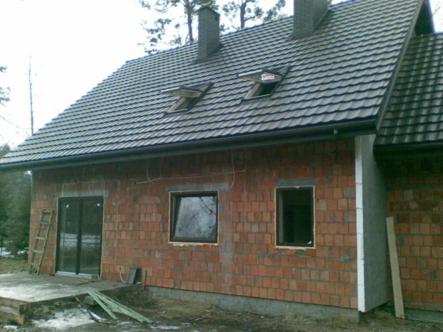 zmiany: zrezygnowaliśmy z daszku nad tarasem.