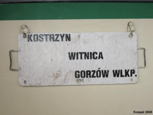 tablica kierunkowa Kostrzyn - Gorzów