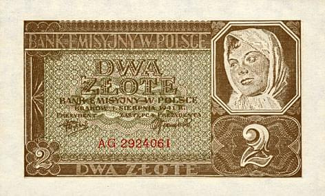 Polska II Wojna Swiatowa Generalne Gubernatorstwo Bank Emisyjny w Polsce 1941