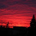 17.02.2008r. - około 17:24 (lewa część nieba) #ZachodySłońca #widoki #krajobrazy #niebo