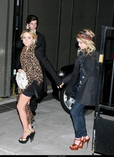 MK and Ash leaving Fendi Store party in Paris-paparazzi marzec 2008