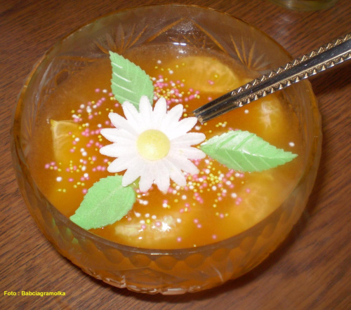 Kisiel morelowy z mandarynką #DeserySłodkości #podwieczorek #jedzenie #kulinaria #kisiel #morele #mandarynki