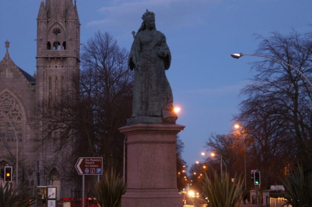 Aberdeen w trakcie zapadania zmierzchu i zapalania lamp... #Szkocja