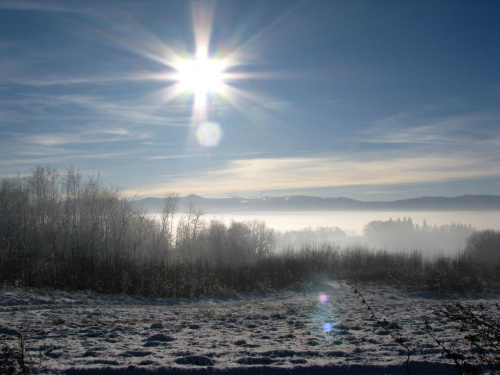 Karkonosze zimą #natura #przyroda #góry #zima #ŁysaGóra #JeleniaGóra #krajobraz #niebo