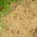 Groch z kapustą Buleńki.Przepisy: www.foody.pl , WWW.kuron.pl i http://kulinaria.uwrocie.info/ #surówki #jedzenie #kulinaria #groch #kapusta