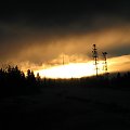 zachód słońca Łysa Góra #przyroda #natura #krajobraz #ZachódSłońca #niebo #chmury #góry #ŁysaGóra #JeleniaGóra #karkonosze #sudety