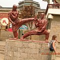 Shaolin-pomnik walczących zawodników