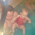 Pierwsza kąpiel na basenie ;)