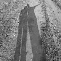 nasze cienie na polnej drodze #cienie #shadows