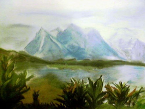 Mont Blanc #sztuka #rysunek #góry