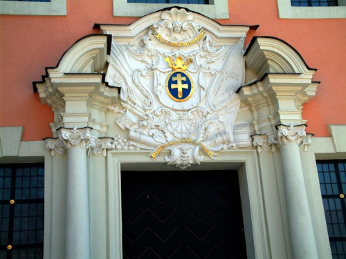 Wilno: Kościół św. Katarzyny.Fasada główna, portal. fragment #Wilno