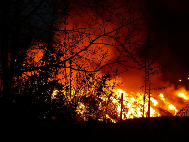 Pożar składowiska odpadów firmy Alba w Chorzowie #pożar #chorzów #StrażPożarna #alba