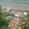 widok ze wzgórza Phu Si, Luang Prabang