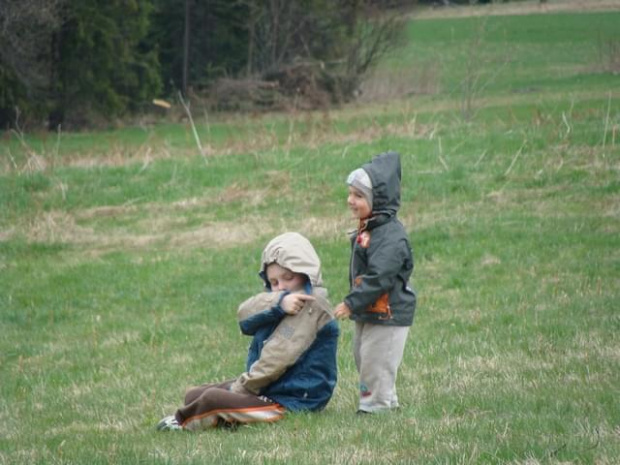 Pawełek i Jasio w Krakowie i Tatrach-maj 2008 z Agatką i Adasiem