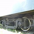 Gnieźnieński wagon 3Aw - wózek. 10 maja 2008 r. #wąskotorówka #Gniezno #Gkw