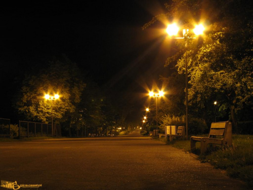 Promenada Niemena w Częstochowie nocą #promenada #noc #częstochowa