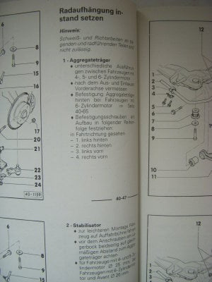 Repleitf AUDI B4 Fahrwerk Front 95 ...13