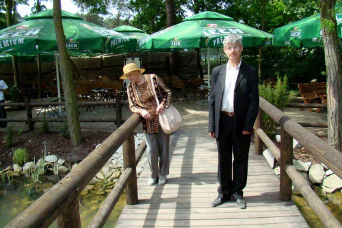 W parku soleckim z Rajmundem i jego Mamą, panią Ireną. Czerwiec 2008 r. #SolecKujawski