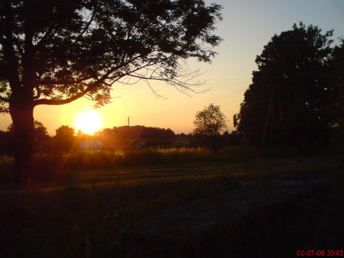 SŁAWNIOWICE (woj.opolskie) - zachód słońca w lipcu #Sławniowice #ZachódSłońca #lato