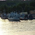 Widok z promu do Karlskrony, Port w Gdyni.