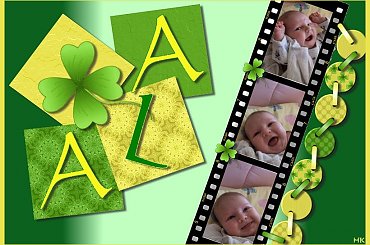 Alunia, córeczka naszej Fotosikowej koleżanki, a mojej przyjaciółki #scrapki #mgrafika #ozdabianie #dziecko