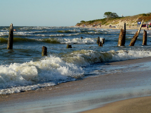 na plaży