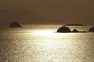 Zachód słońca #morze #niebo #ocean #Turcja #woda #wyspy #zachód