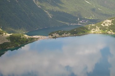 Czarny Staw i Morskie Oko #tatry #góry #zakopane #szczyt #grześ #rakoń #wołowiec #rysy #kasprowy #dunajec #krupówki
