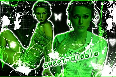 #czerń #zieleń #biel #sweet #diablo #grafika #dziewczyny