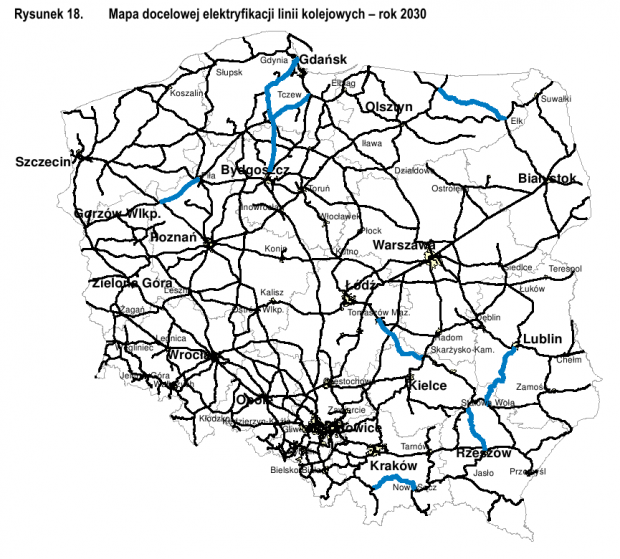 Z MasterPlanu dla kolei do 2030 - (c) Ministerstwo Infrastruktury