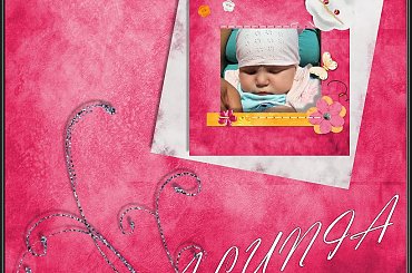 Oczywiście Alunia, córeczka naszej koleżanki #digiscrap #MojePrace #PSP #grafika #QPgourmandise