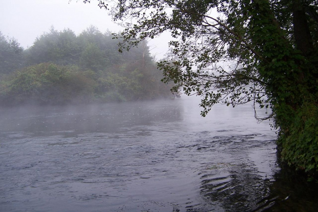 Poranek nad Brdą w jesieni