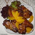 Skrzydełka z kurczaka z syropem klonowym.Przepisy na : http://www.kulinaria.foody.pl/ , http://www.kuron.com.pl/ i http://kulinaria.uwrocie.info #kurczak #skrzydełka #jedzenie #gotowanie #obiad #kulinaria #PrzepisyKulinarne