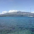 widok z Wyspy Korcula na półwysep Peljesac...nasze rodzinne wakacje 2008 #Chorwacja