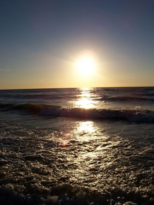 #słońce #zachód #ZachódSłońca #morze #bałtyk