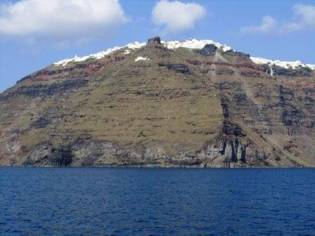 Santorini, widok na Imerovigli i Skaros