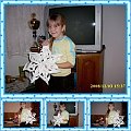 Moja 6-letnia wnuczka z jej rękodziełem
Gwiazda z papieru