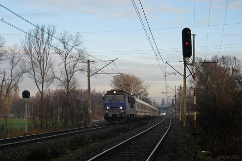 06.12.2008 EP09-016 opuszcza Kostrzyn z pociągiem BWE 441 do Warszawy Wsch z Berlina Gusen...