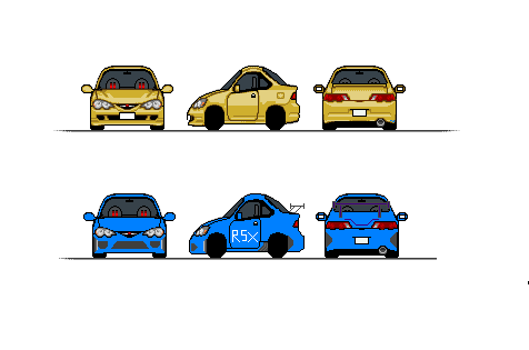 Manga Car - Acura RSX #MangaCars #Acura