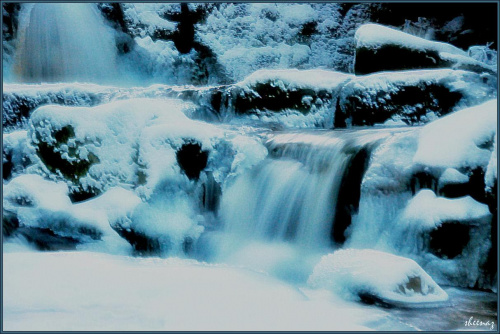 Dziki Wodospad - całkiem zamarznięty, Karpacz, troszkę inaczej :)