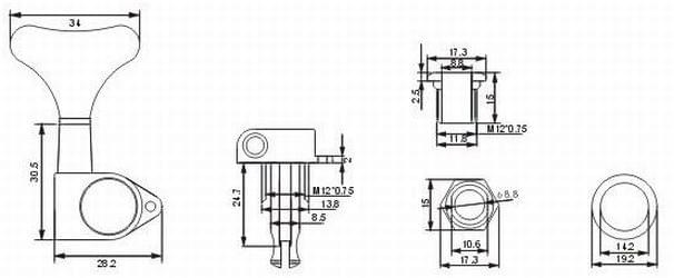 bass tuners machine heads