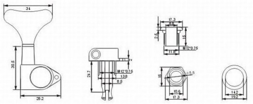 bass tuners machine heads