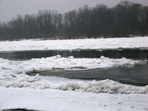 jezioro na rzece #Warszawa #Wisła #zima