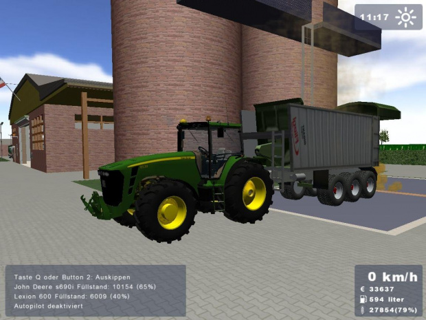 John Deere 8530 + Fliegl Tridem #Gra #LandwirtschaftsSimulator #FlieglTridem #JohnDeere8530