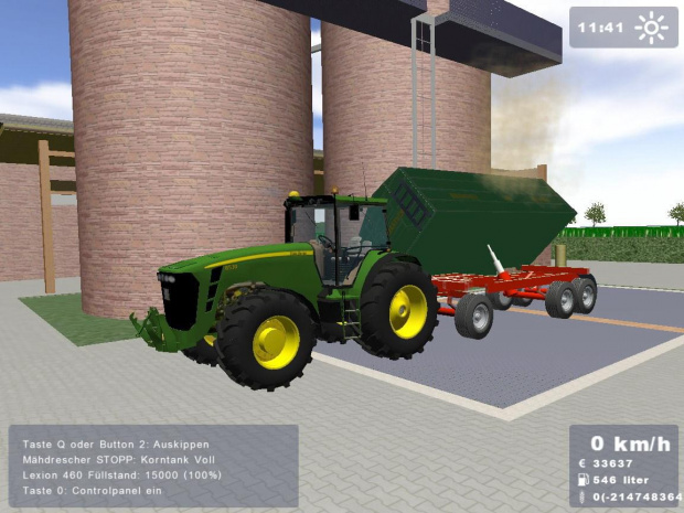 John Deere 8530 + Brantner Dreiachser #Gra #LandwirtschaftsSimulator #JohnDeere8530